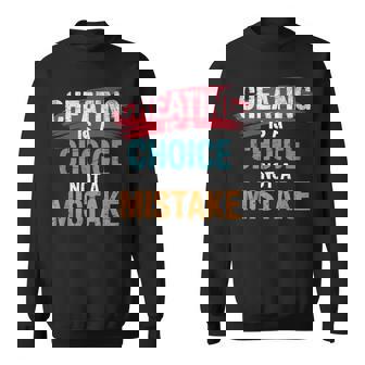 不正行為は選択であり、間違いではない詐欺師失恋のチート スウェットシャツ - Kawaiitshirt