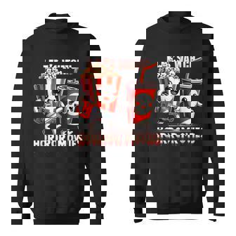 不気味なハロウィン映画愛好家 ホラー映画を見よう スウェットシャツ - Kawaiitshirt