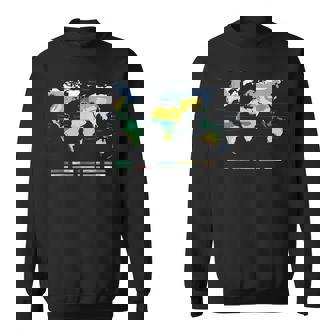 世界地図 気候帯 海名 英語語 スウェットシャツ - Kawaiitshirt