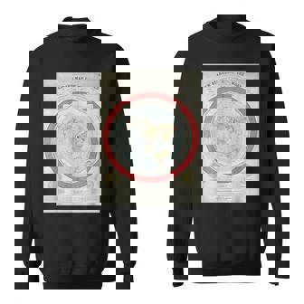 世界標準地図 フラットアースオリジナル スウェットシャツ - Kawaiitshirt