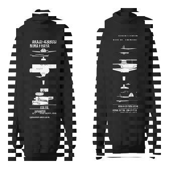 中島 Ki-43 隼 第二次世界大戦の日本の戦闘機 スウェットシャツ - Kawaiitshirt