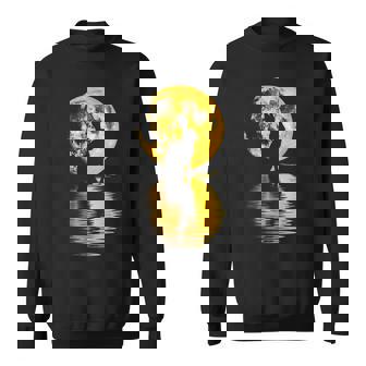 中秋節月 うさぎ シルエット 月餅 恋人 スウェットシャツ - Kawaiitshirt