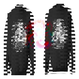 九尾狐 きつね竜 スウェットシャツ - Kawaiitshirt