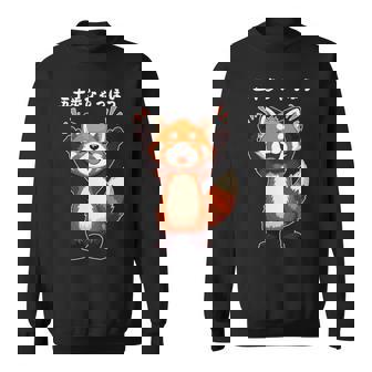 五十歩ひゃっほう レッサーパンダ ネタ ことわざ ことわざのもじり ジョーク ギャグ ダジャレ ツッコミ おもしろ メン 長袖tシャツ スウェットシャツ - Kawaiitshirt