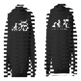 人類の進化 ネタ 山登り ハイキング アウトドア 趣味 おもしろ スウェットシャツ - Kawaiitshirt