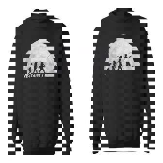 人類の進化 釣り竿 漁師 釣り人 面白い 釣り フィッシング 満月 サプライズ おもしろ アイデア 釣り スウェットシャツ - Kawaiitshirt