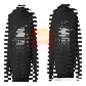 伝統的な日本の侍 日没と鳥居 スウェットシャツ - Kawaiitshirt