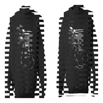 伝説のブルースギターとアンプのデザイン。ギタリストギフト スウェットシャツ - Kawaiitshirt