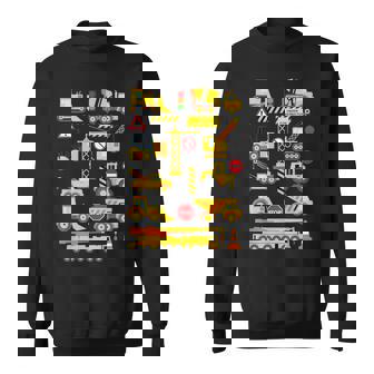 働く車 工事車両 面白いtシャツ イラスト かわいい キッズ 子供用 メンズ おもしろグッズ 子供 男の子 スウェットシャツ - Kawaiitshirt