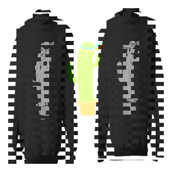 先住民のサボテンと頭飾りと羽 スウェットシャツ - Kawaiitshirt