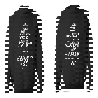 冷静さを保ち、ひじをかいてカナディアン・プラウド・ノース・ストロング・アンド・フリーに スウェットシャツ - Kawaiitshirt