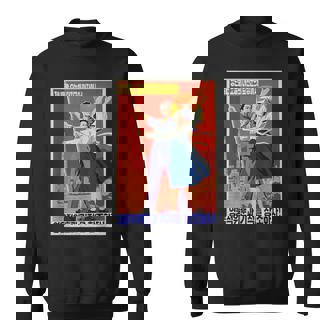 北朝鮮プロパガンダポスター 面白いカルトコスチューム スウェットシャツ - Kawaiitshirt