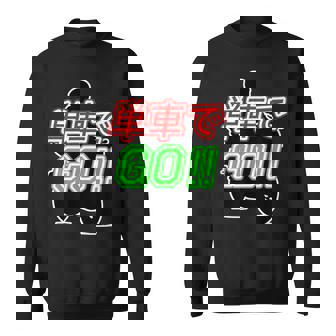 単車で Go （バイクで行こう）ゴー！【変なtシャツ屋さん】バイカー ツーリング ウェア メッセージ デザイン スウェットシャツ - Kawaiitshirt