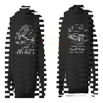 古い車から少し気が散る面白いヴィンテージクラシックカー スウェットシャツ - Kawaiitshirt