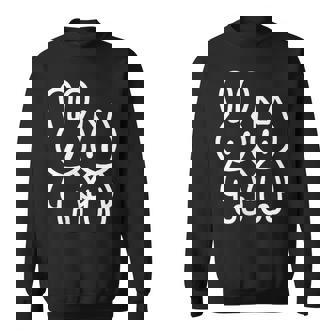 可愛いカワイイ Y2k コケット猫 うさぎと猫 スウェットシャツ - Kawaiitshirt