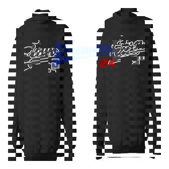 台湾 Taiwan 番号 24 野球 野球好き 野球ユニフォーム風 台湾好き Taiwan文字 前後プリント スウェットシャツ - Kawaiitshirt