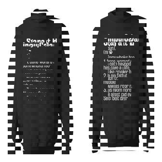 史上最高のシンガプーラ猫お父さん定義面白い猫好き スウェットシャツ - Kawaiitshirt