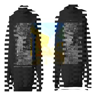 夜のカフェテラス ゴッホ 名画 レトロ スウェットシャツ - Kawaiitshirt