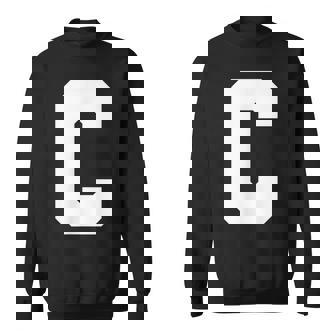 大文字 C アルファベット モノグラム イニシャル スウェットシャツ - Kawaiitshirt