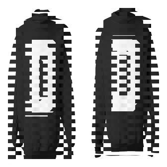 大文字 D アルファベットモノグラム イニシャル スウェットシャツ - Kawaiitshirt