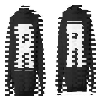 大文字 R アルファベット モノグラム イニシャル スウェットシャツ - Kawaiitshirt
