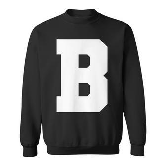 大文字b アルファベットモノグラム イニシャル スウェットシャツ - Kawaiitshirt