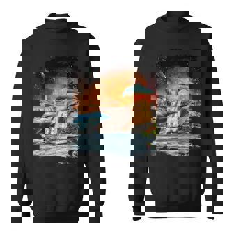 天体金星イルカ、宇宙惑星銀河ドルフィンズ スウェットシャツ - Kawaiitshirt