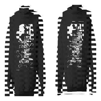 太極拳 猫 ボバ ティー 面白い カワイイ 武道 禅 キティ スウェットシャツ - Kawaiitshirt