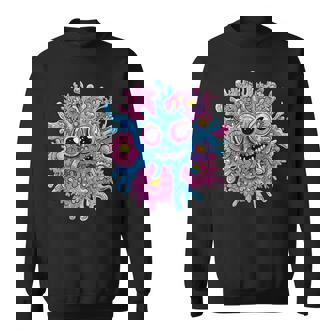 奇抜なハッピーモンスター 大きな瞳 スウェットシャツ - Kawaiitshirt