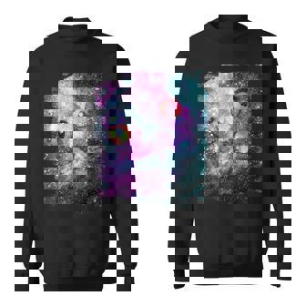 宇宙のかわいいアストロ宇宙猫 スウェットシャツ - Kawaiitshirt