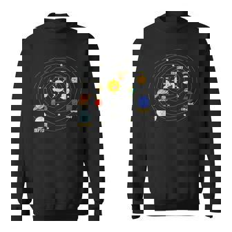 宇宙飛行士 宇宙 惑星 太陽系 スウェットシャツ - Kawaiitshirt