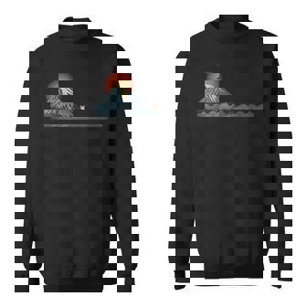 山 柴犬秋田犬かわいい犬と富士 スウェットシャツ - Kawaiitshirt