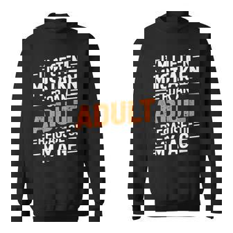 年齢のせいでよく大人と間違われる スウェットシャツ - Kawaiitshirt