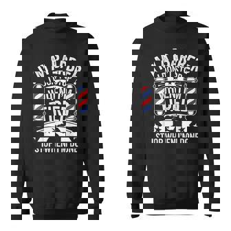 床屋疲れたらやめちゃくちゃおもしろい美容師 スウェットシャツ - Kawaiitshirt