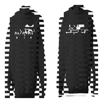 心電図 心拍 ゴールデンレトリバー 脈拍 犬飼い スウェットシャツ - Kawaiitshirt