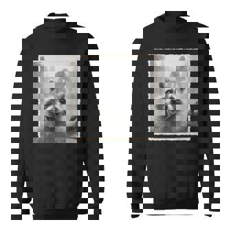 怖いアライグマのセルフィーとビッグフット&面白いサスカッチ。 スウェットシャツ - Kawaiitshirt