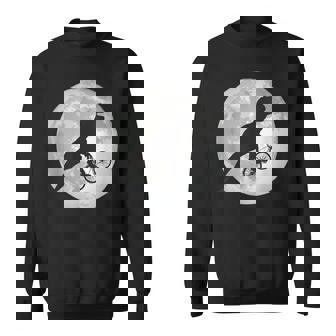 恐竜 ダイナソー 面白いtシャツ ティラノサウルス 月と自転車 サイクリング アート メンズ 子供 おもしろ 服 ネタ スウェットシャツ - Kawaiitshirt