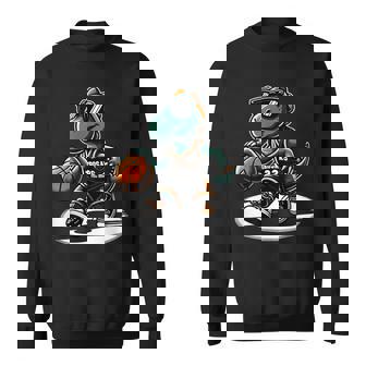 恐竜 バスケットボール T-Rex スポーツプレーヤー コーチ 面白い 男の子向け スウェットシャツ - Kawaiitshirt