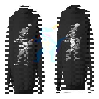 恐竜 野球 シーズン バット ボール パーク トレックス ディノ ホームラン ヒット スウェットシャツ - Kawaiitshirt