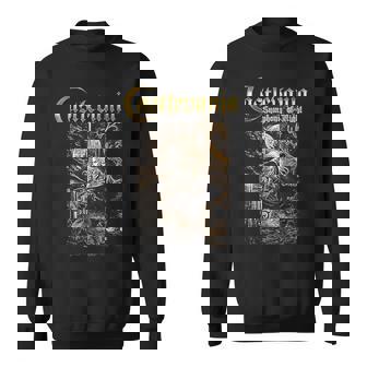 悪魔城ドラキュラ シンフォニーボックス アート ゴシック 月 夜 レトロ ゲーマー スウェットシャツ - Kawaiitshirt