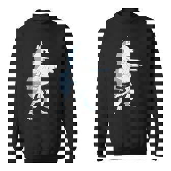 愉快な空手犬 日本のスピッツ スウェットシャツ - Kawaiitshirt