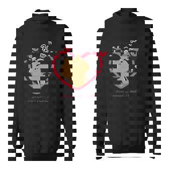 愛しすぎて大好きすぎる。 ペアデザイン くま スウェットシャツ - Kawaiitshirt