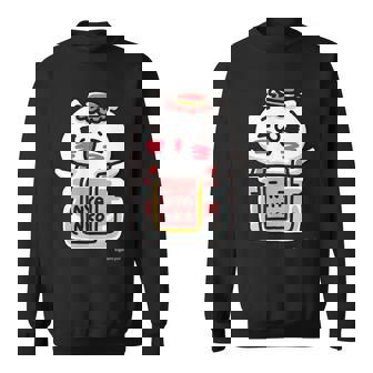 愛しすぎて大好きすぎる。ペアデザインにゃんこジャム ダークカラー スウェットシャツ - Kawaiitshirt