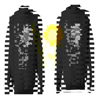 愛の大きなひまわりを作る庭師 スウェットシャツ - Kawaiitshirt
