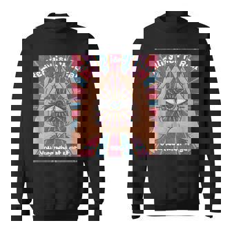 手、三角形、すべてが見える目を持つイルミナティデザイン。 スウェットシャツ - Kawaiitshirt