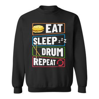 打楽器 ドラム 音楽 ドラマー ミュージシャン プレイヤー スウェットシャツ - Kawaiitshirt