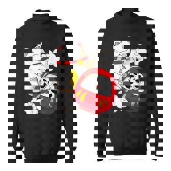 招き猫 招き猫だるま カワイイ スウェットシャツ - Kawaiitshirt