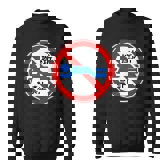 挫折禁止 標識 左折禁止 個性的 面白い ネタ ギャグ ボケ 笑える スウェットシャツ - Kawaiitshirt