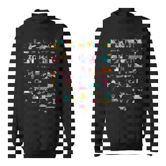 救急車掘削機ヘリコプタートラック車両abc幼児 スウェットシャツ - Kawaiitshirt