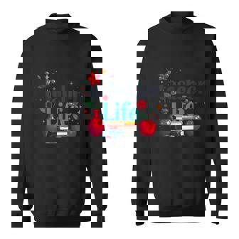 教師 生活 花 教室 感謝 教育 スウェットシャツ - Kawaiitshirt